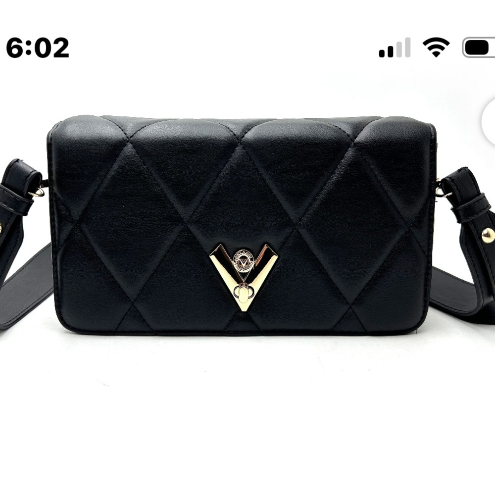 Valentino Orlandi Emporio Armani Black Quilted Women's Bag